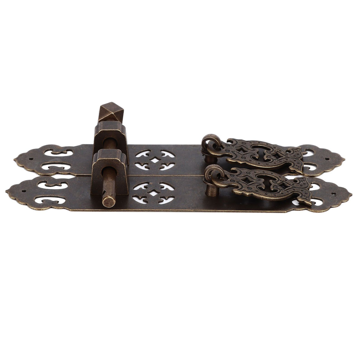 Antique Drawer Pendant Pulls Anti Rust Retro Elegant Brass Book Cabinet Pull Handle for Dressers Wardrobes Bronze