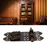 Antique Drawer Pendant Pulls Anti Rust Retro Elegant Brass Book Cabinet Pull Handle for Dressers Wardrobes Bronze
