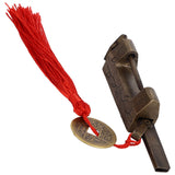 Chinese Antique Lock Retro Classic Pattern Design Bronze Brass Material 5x2cm/2.0x0.8in Horizontal Padlock for Boxes - Extra Image