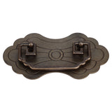 Antique Drawer Handle 12.8x7cm Wealth Blossoms Retro Chinese Style Brass Vintage Drawer Pulls with 2 Screws for Bookcase Bronze