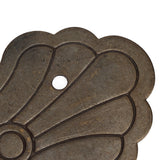 Antique Drawer Handle 12.8x7cm Wealth Blossoms Retro Chinese Style Brass Vintage Drawer Pulls with 2 Screws for Bookcase Bronze