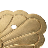 Antique Drawer Handle 12.8x7cm Wealth Blossoms Retro Chinese Style Brass Vintage Drawer Pulls with 2 Screws for Bookcase Brass