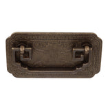 Antique Drawer Handle Tetragonal Bat Handle Antique Chinese Retro Style Drawer Pulls with 2 Screws for Cabinet Doors Bronze