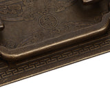 Antique Drawer Handle Tetragonal Bat Handle Antique Chinese Retro Style Drawer Pulls with 2 Screws for Cabinet Doors Bronze
