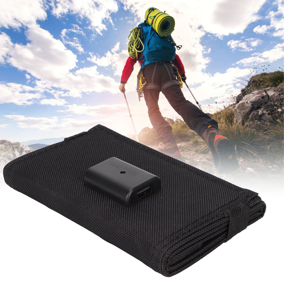 Solar Panel Charger 10W 5V High Conversion Efficiency Semi Flexible Foldable Portable Solar Panel for Mobile Phone Car