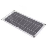 Solar Panel 6W 5V Monocrystalline Silicon Durable Semi Flexible Portable Solar Panel Charger for Car Boat Phone - Rear View
