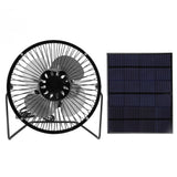 Mini Solar Fan 6V 3.5W USB Solar Powered Black Polysilicon Material Portable Solar Panel Fan for Picnic Fishing