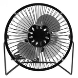 Mini Solar Fan 6V 3.5W USB Solar Powered Black Polysilicon Material Portable Solar Panel Fan for Picnic Fishing - 45-Degree Angle
