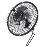 Mini Solar Fan 6V 3.5W USB Solar Powered Black Polysilicon Material Portable Solar Panel Fan for Picnic Fishing - Low Angle