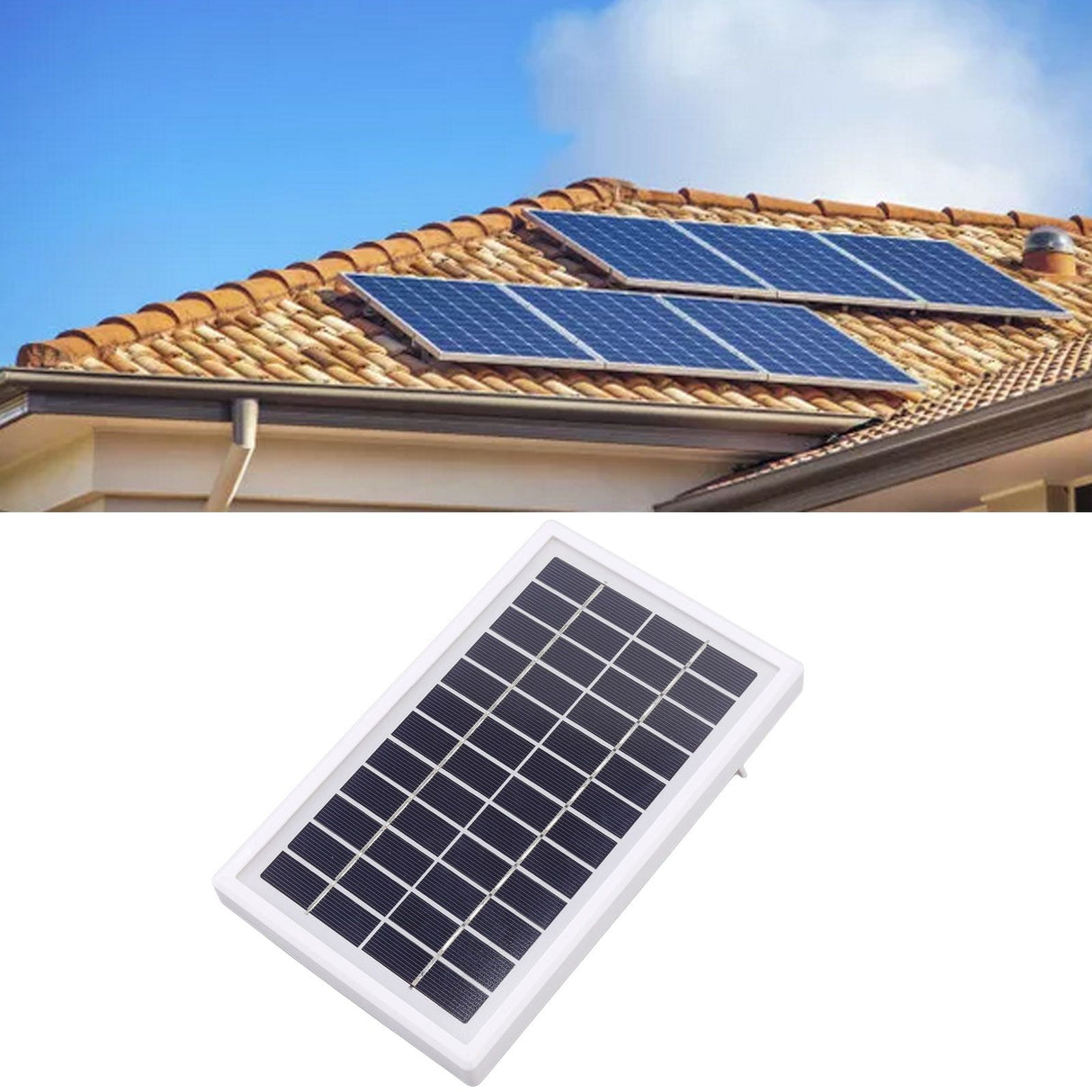 Portable Solar Panel DC 12V 3W High Conversion Efficiency Semi Flexible Solar Cell Panel for Mobile Phone Car