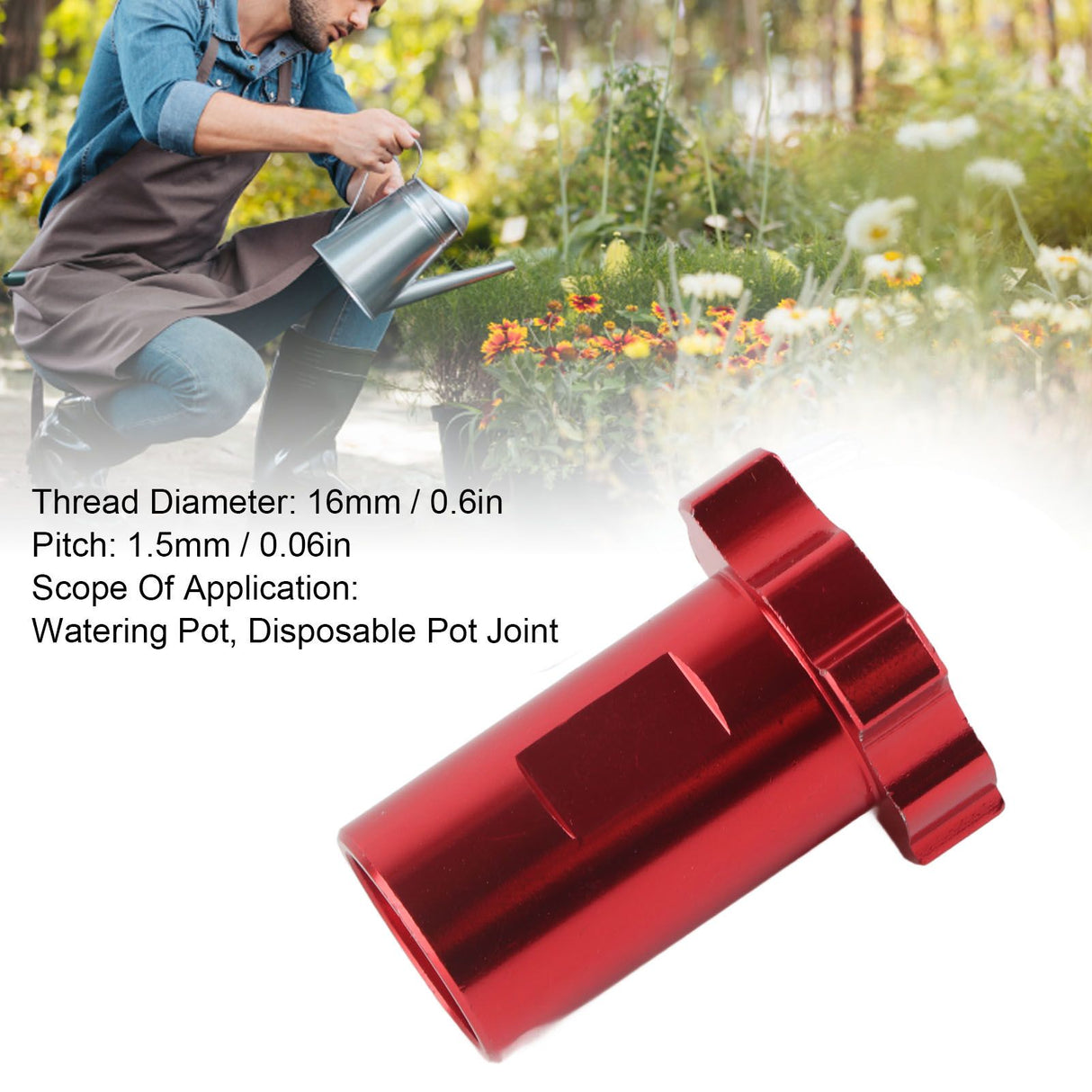 M16 1.5mm Spray Cup Connector Pot Joints Stainless Steel Disposable Pot Connector Airbrush Adapter Internal Thread