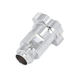 Spray Cup Connector Stainless Steel Disposable Pot Connector Airbrush Adapter Watering Can Connector External Thread G3/8 - Rear View