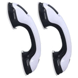 2pcs Shower Handle Curved Design Double Lock Security Toolless Installation Plastic Shower Support Bar for Elderly - Extra Image