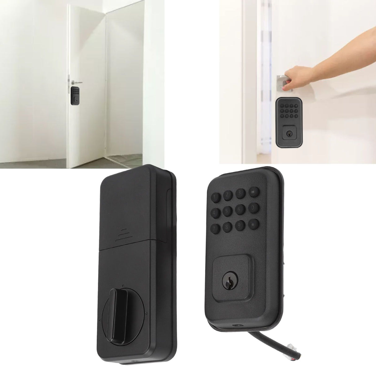 Smart Door Lock Intelligent Password Door Lock Zinc Alloy ABS Mechanical Door Lock for Office Home Hotel
