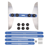 Stair Treads Gauge Stainless Steel 8in 12in 16in Corrosion Resistant High Accuracy Easy Operation Stair Measuring Tool Blue Set