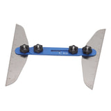Stair Treads Gauge Stainless Steel 8in 12in 16in Corrosion Resistant High Accuracy Easy Operation Stair Measuring Tool Blue Set