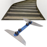 Stair Treads Gauge Stainless Steel 8in 12in 16in Corrosion Resistant High Accuracy Easy Operation Stair Measuring Tool Blue Set - Extra Image