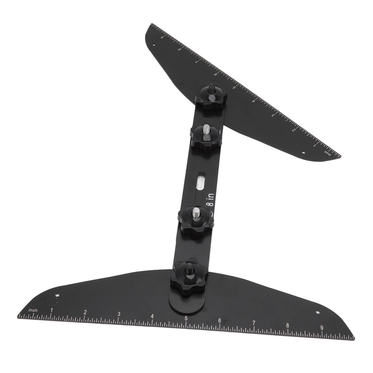 Stair Treads Gauge Stainless Steel 8in 12in 16in Corrosion Resistant High Accuracy Easy Operation Stair Measuring Tool Black Set