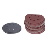 100PCS 5in Round Sanding Disc Include 80 180 240 320 400 800 1000 1500 2000 3000 Grit Round Sandpaper for Leather Wall