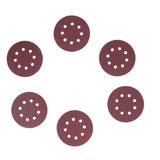 100PCS 5in Round Sanding Disc Include 80 180 240 320 400 800 1000 1500 2000 3000 Grit Round Sandpaper for Leather Wall