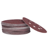 100PCS 5in Round Sanding Disc Include 80 180 240 320 400 800 1000 1500 2000 3000 Grit Round Sandpaper for Leather Wall