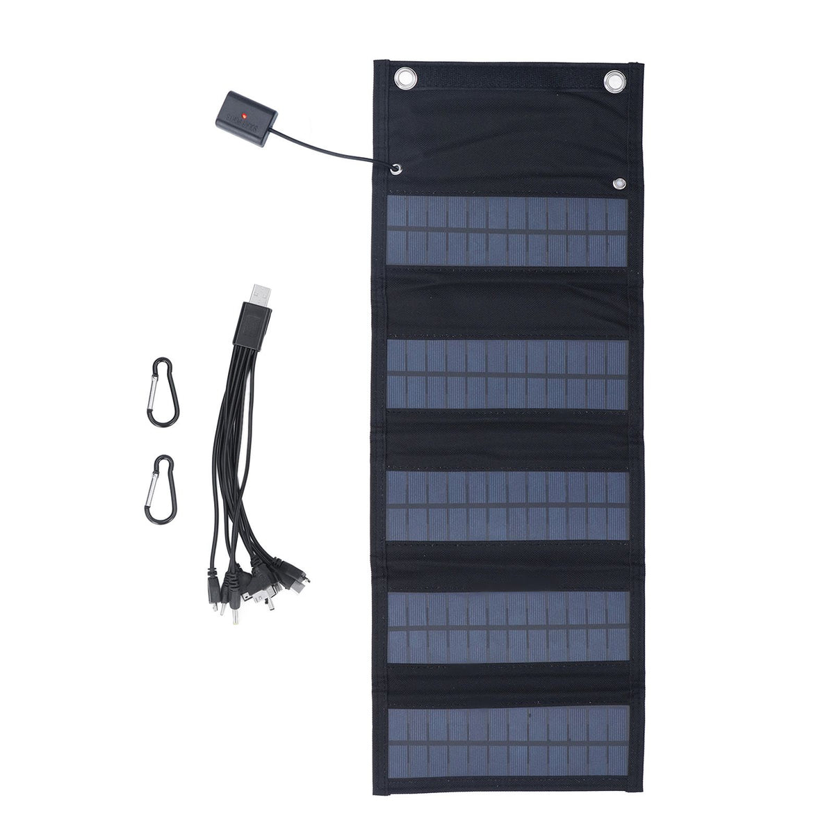 9W Solar Panel Portable Foldable Green Power High Conversion Rate Black Solar Panel Charger for Outdoor Hiking
