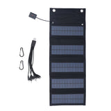 9W Solar Panel Portable Foldable Green Power High Conversion Rate Black Solar Panel Charger for Outdoor Hiking