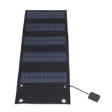 9W Solar Panel Portable Foldable Green Power High Conversion Rate Black Solar Panel Charger for Outdoor Hiking - Side View