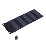 9W Solar Panel Portable Foldable Green Power High Conversion Rate Black Solar Panel Charger for Outdoor Hiking - 45-Degree Angle