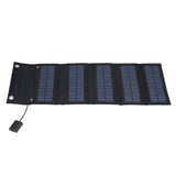 9W Solar Panel Portable Foldable Green Power High Conversion Rate Black Solar Panel Charger for Outdoor Hiking - Close-Up Angle