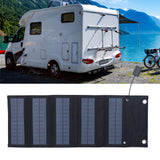9W Solar Panel Portable Foldable Green Power High Conversion Rate Black Solar Panel Charger for Outdoor Hiking - Extra Image