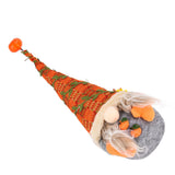 Faceless Doll Ornament Window Decoration Harvest Festival Elf Pumpkin Sunflower Dwarf Ornaments for Home Office Bookstore CafeBraids - 45-Degree Angle