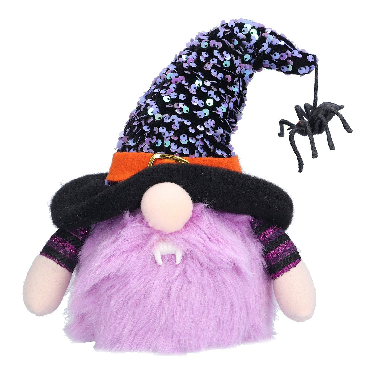 Halloween Decorations Illuminated Dwarf Ornaments Halloween Glowing Faceless Doll for Christmas Thanksgiving DecorPurple