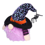 Halloween Decorations Illuminated Dwarf Ornaments Halloween Glowing Faceless Doll for Christmas Thanksgiving DecorPurple