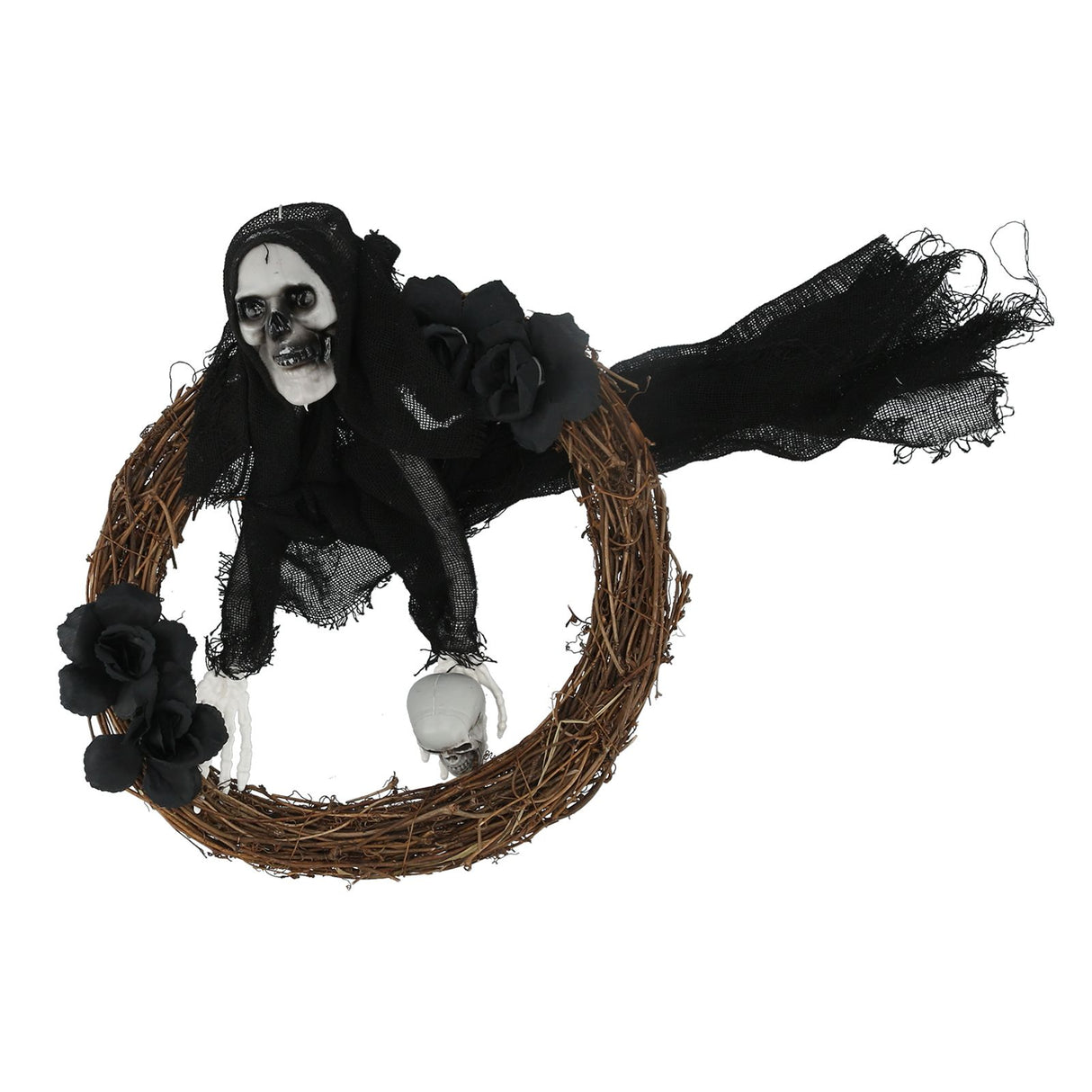 Halloween Ghosts Wreath Front Door Hanging Wreath Ghosts House Decoration Props Halloween Ornaments for Festival Decoration