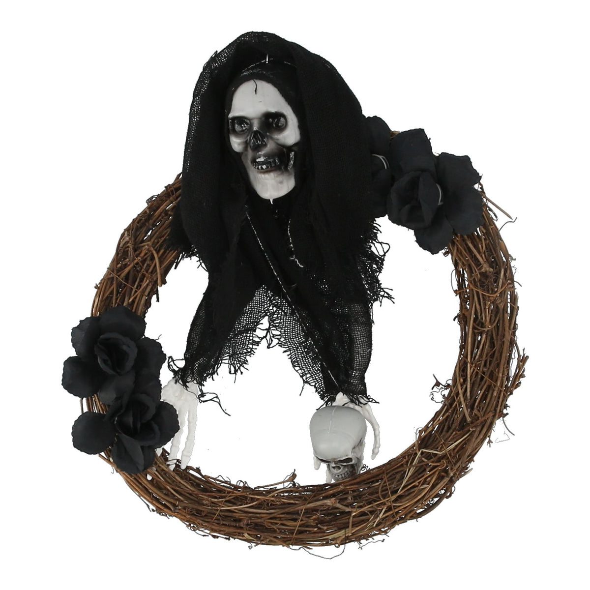 Halloween Ghosts Wreath Front Door Hanging Wreath Ghosts House Decoration Props Halloween Ornaments for Festival Decoration