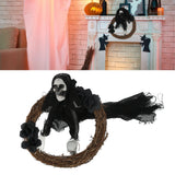 Halloween Ghosts Wreath Front Door Hanging Wreath Ghosts House Decoration Props Halloween Ornaments for Festival Decoration