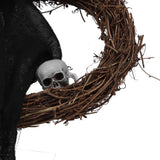 Halloween Ghosts Wreath Front Door Hanging Wreath Ghosts House Decoration Props Halloween Ornaments for Festival Decoration - Extra Image