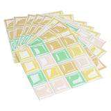 10 Packs Tile Sticker Waterproof Self Adhesive Mosaic Tile Sticker for Kitchen Floor Wall - Side View
