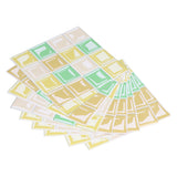 10 Packs Tile Sticker Waterproof Self Adhesive Mosaic Tile Sticker for Kitchen Floor Wall