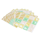 10 Packs Tile Sticker Waterproof Self Adhesive Mosaic Tile Sticker for Kitchen Floor Wall - 45-Degree Angle