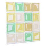 10 Packs Tile Sticker Waterproof Self Adhesive Mosaic Tile Sticker for Kitchen Floor Wall