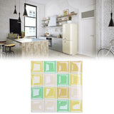 10 Packs Tile Sticker Waterproof Self Adhesive Mosaic Tile Sticker for Kitchen Floor Wall