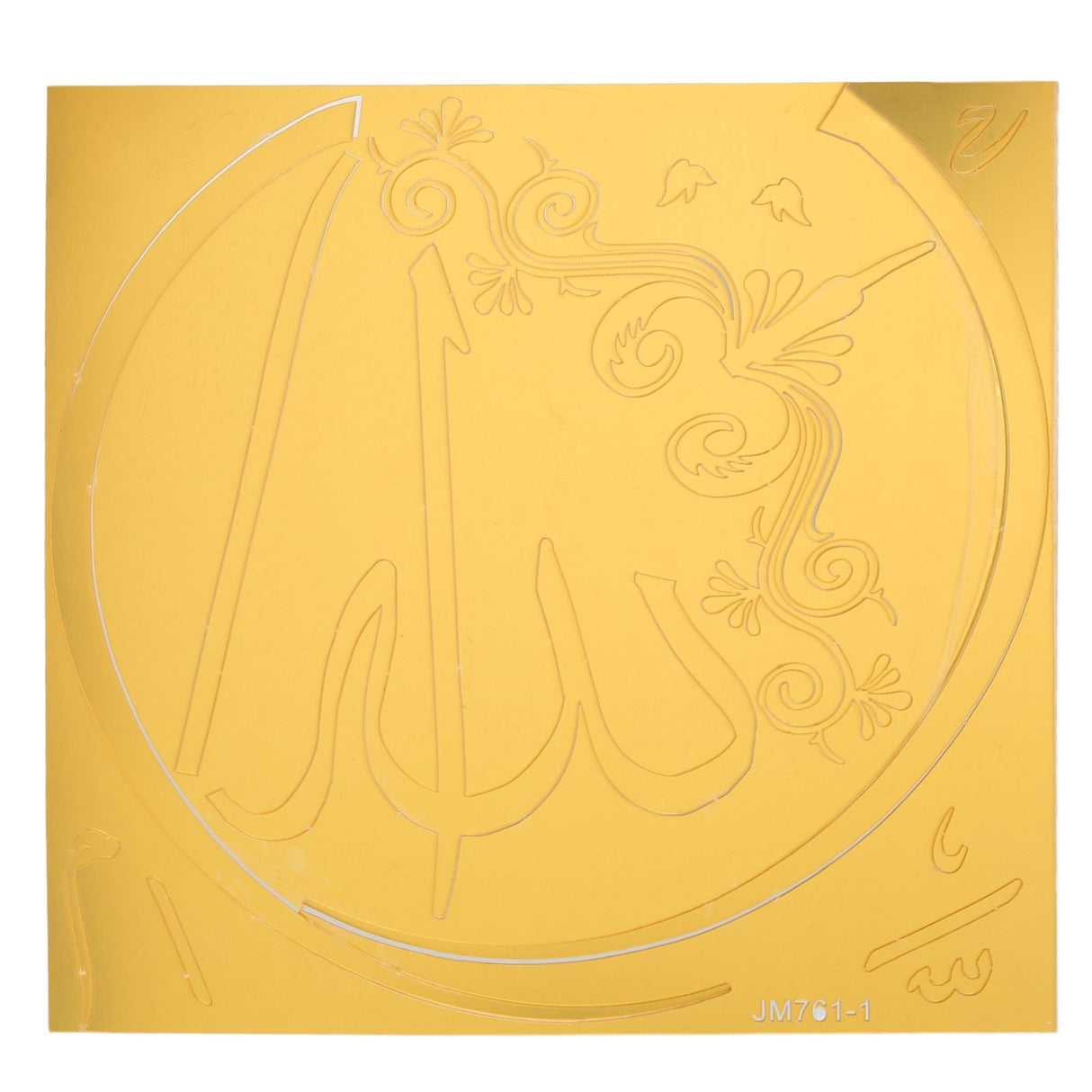 Acrylic Mirror Stickers Art Word Culture Background Self Adhesive Mirror Decal Wall Sticker for Wall Door Window