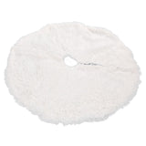 White Christmas Tree Skirts Sophisticated Dense Environmentally Friendly Plush Luxury ChristmasTree SkirtL