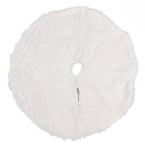 White Christmas Tree Skirts Sophisticated Dense Environmentally Friendly Plush Luxury ChristmasTree SkirtL