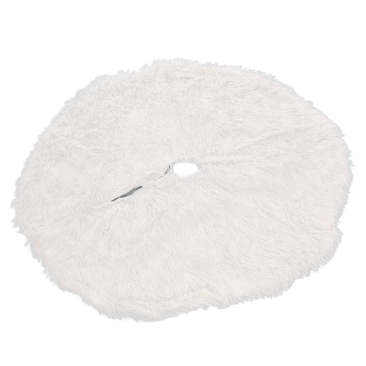 White Christmas Tree Skirts Sophisticated Dense Environmentally Friendly Plush Luxury ChristmasTree SkirtL