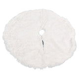 White Christmas Tree Skirts Sophisticated Dense Environmentally Friendly Plush Luxury ChristmasTree SkirtL