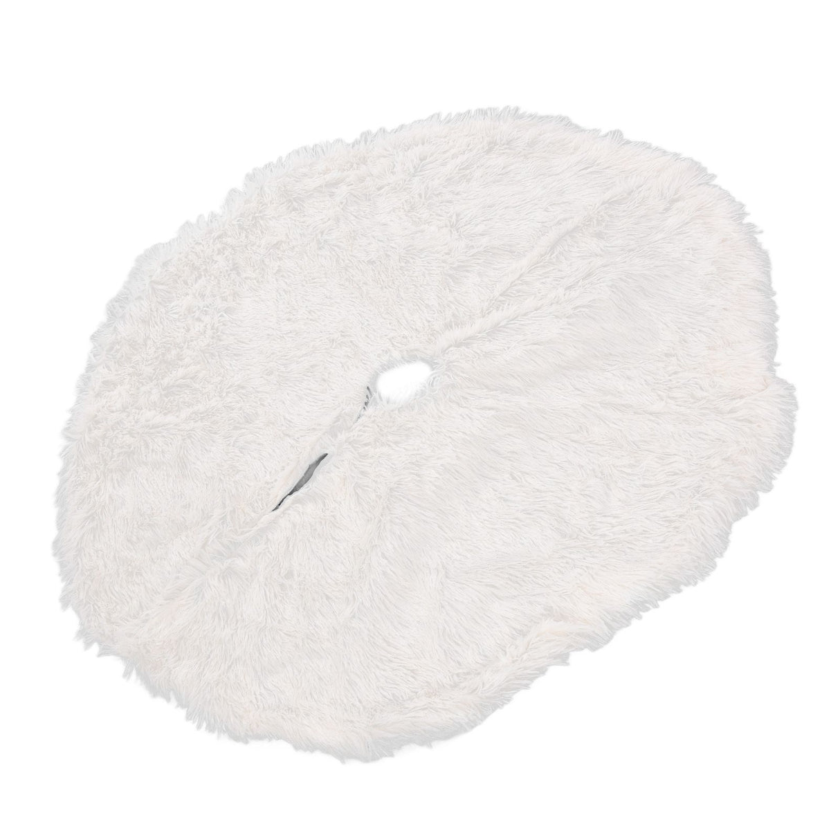 White Christmas Tree Skirts Sophisticated Dense Environmentally Friendly Plush Luxury ChristmasTree SkirtL