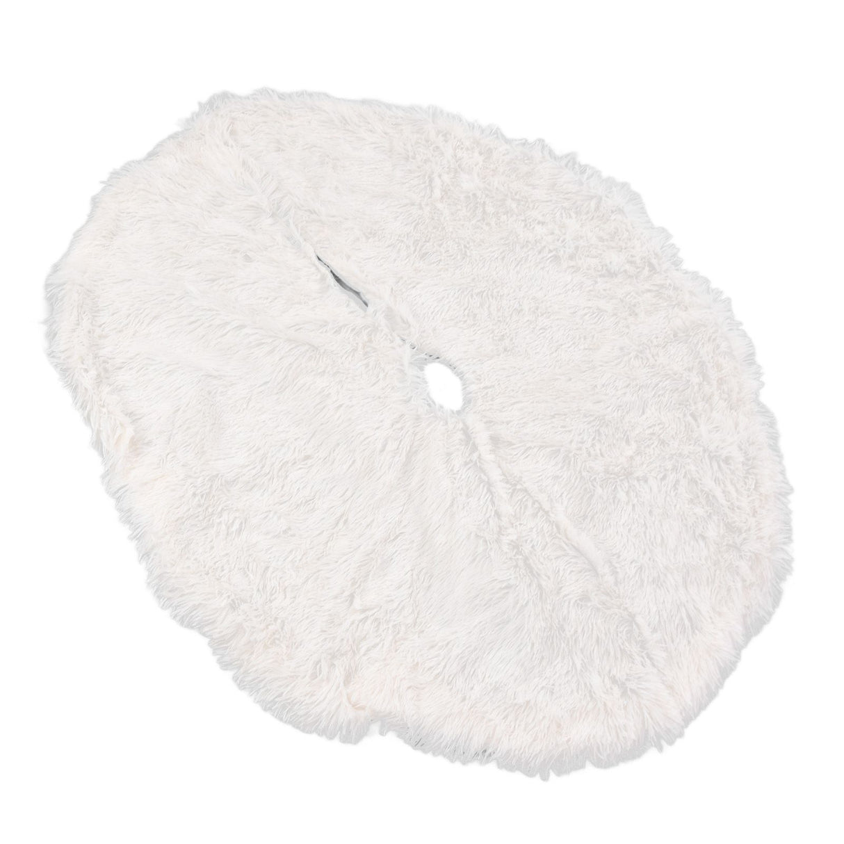 White Christmas Tree Skirts Sophisticated Dense Environmentally Friendly Plush Luxury ChristmasTree SkirtL